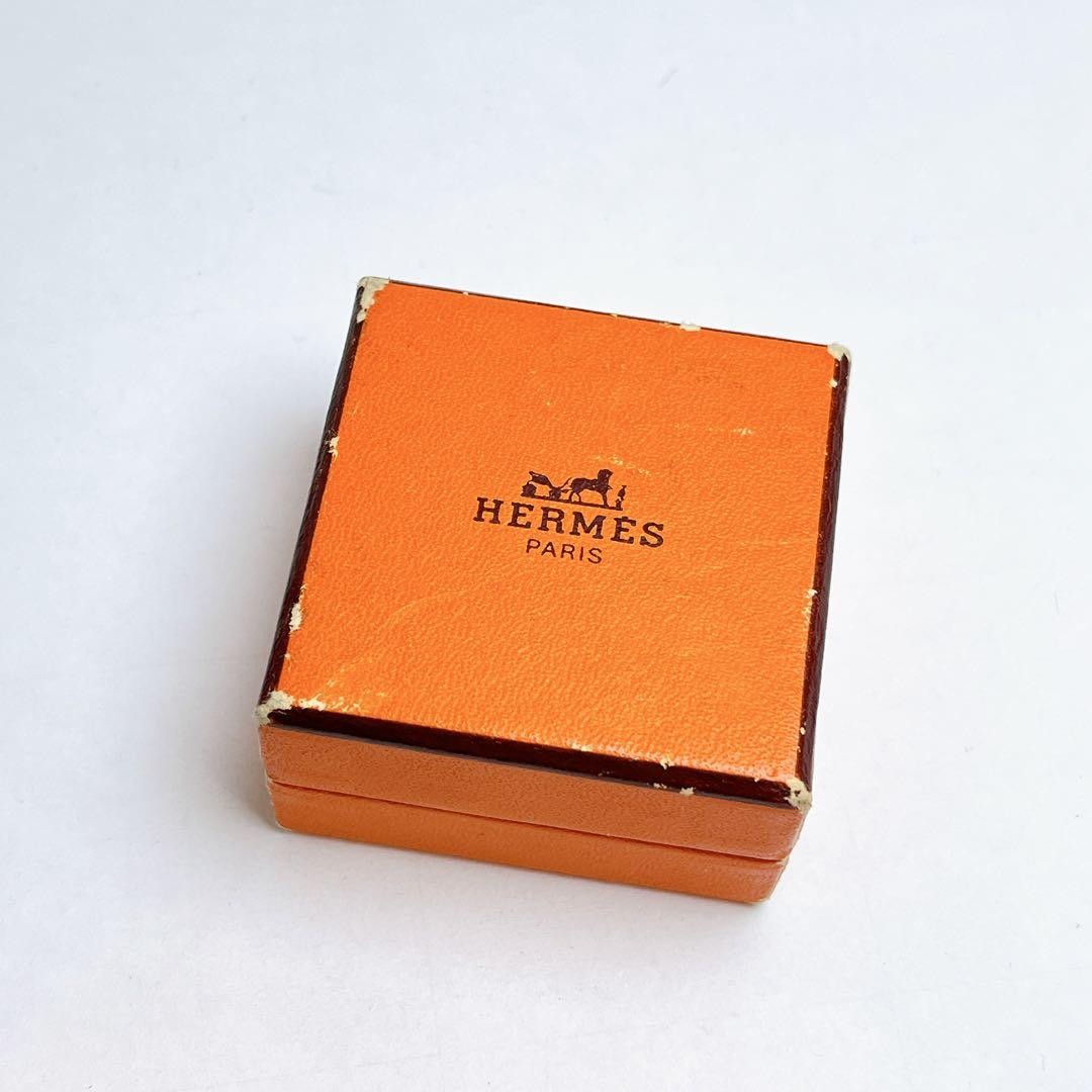 Hermes Eclipse Blue Stone Earrings Silver Base Au… - image 9