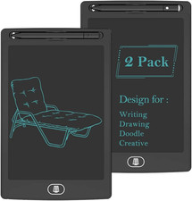2 Pack LCD Writing Tablet Pad 8.5 in eWriter Electronic Doodle Board