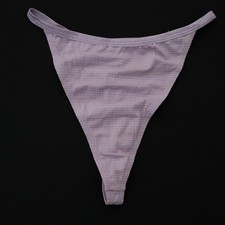 2 NEW Barely There VTG 90s Y2K Soft High Cut Thong Panties Lot MED / LARGE