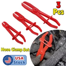 3Pcs Fuel Water Brake Line Pipe Pinch Off Pliers Flexible Hose Clamp Pliers Set