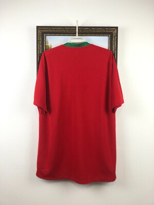Portugal Home football shirt 2008 Soccer Nike Jersey Red