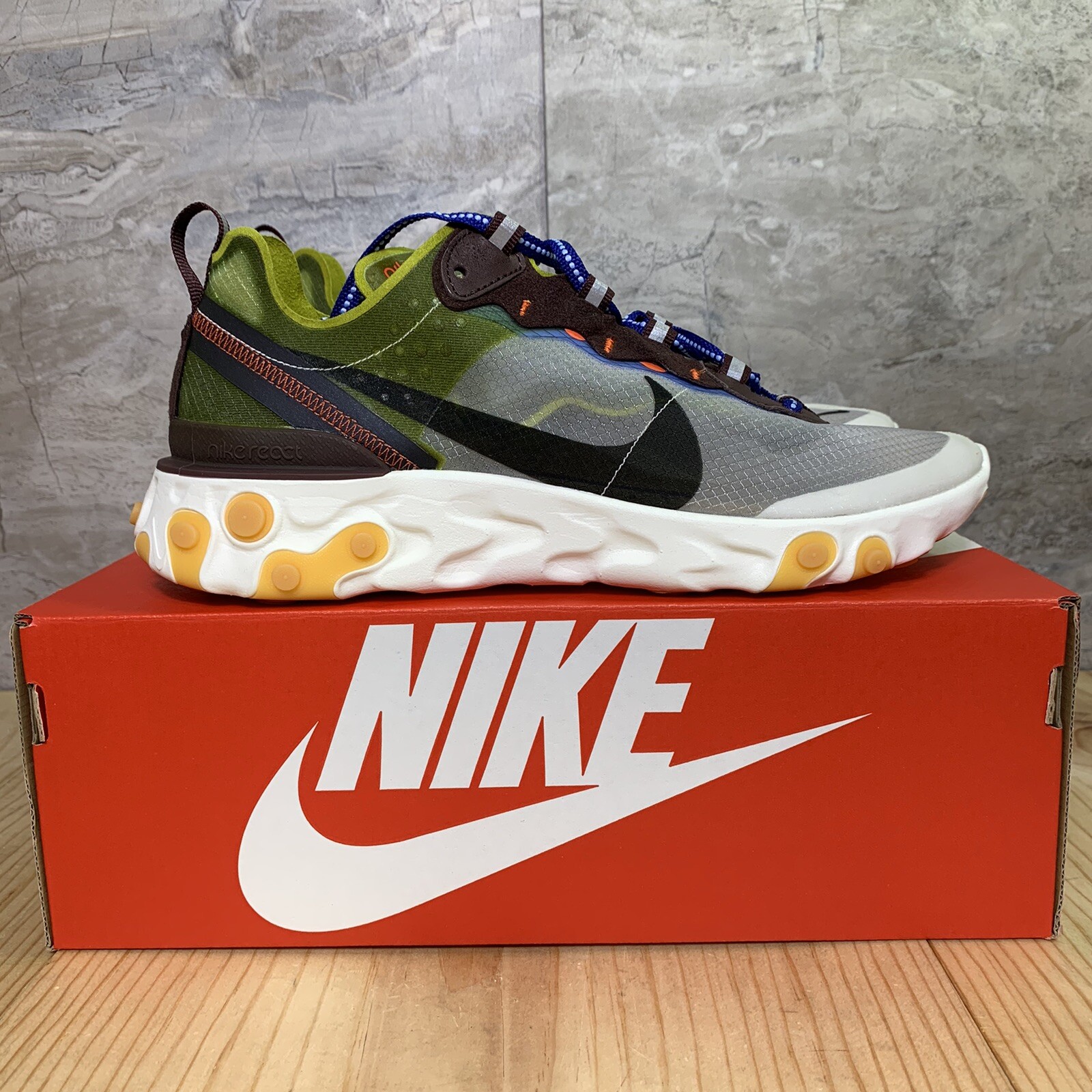Nike React Element 87 Size 11 Mens Moss - tiendamia.com