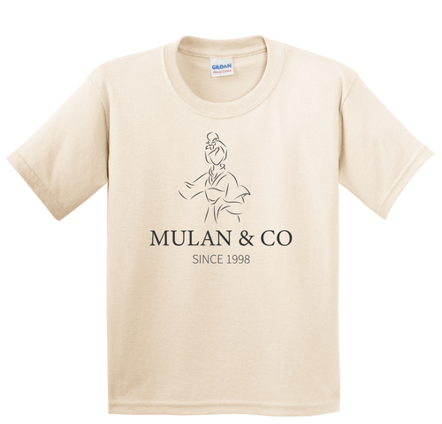 Gildan Heavy Duty Cotton Girls/Youth T-Shirt S-XL Mulan-Princess-School-Gift - Picture 4 of 30
