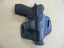 Ruger P85, P89, P90, P95, P97, P345 Leather 2 Slot Molded Pancake Belt Holster