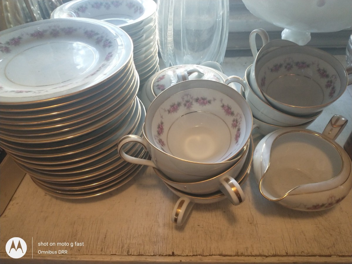 Vintage Noritake 1954 #1313 RC Japan 80 piece Fine China Dinning