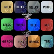 Cricut Party Foil Bundle-Roll 12"in x 48"in; Solid And Holographic; DIY Glitter