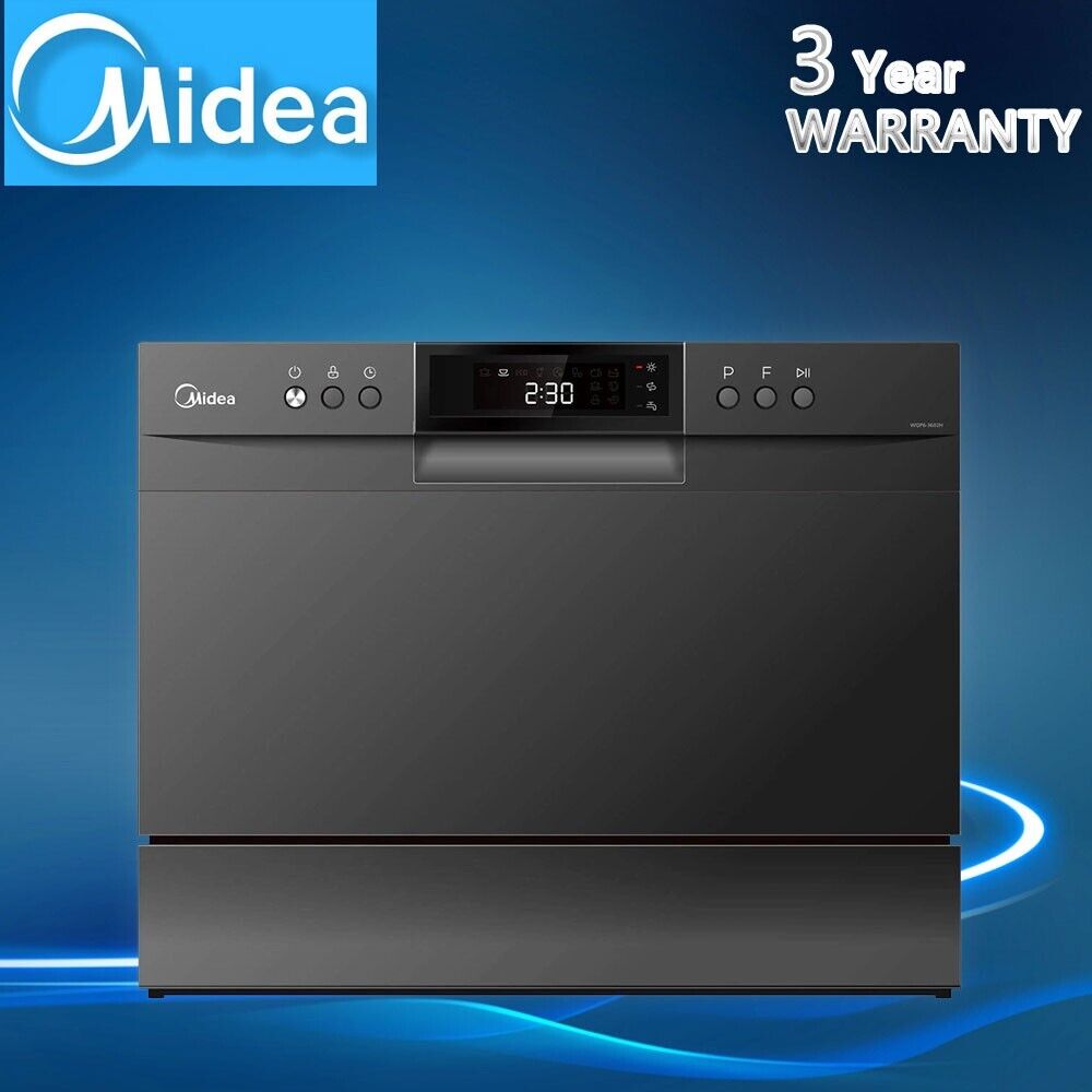 Midea Benchtop Dishwasher Counter Bench Top Freestanding Dish Washer 6 Place