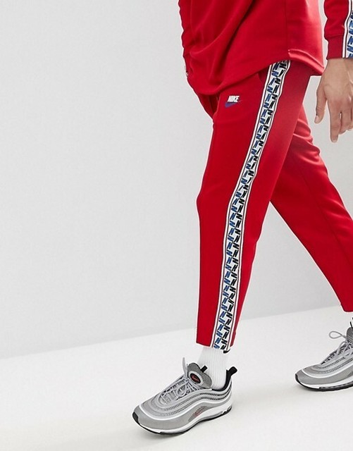 nike taped side stripe tracksuit