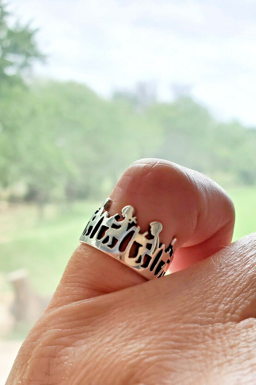 Retired James Avery Children At School Desk Ring Smal… Gem