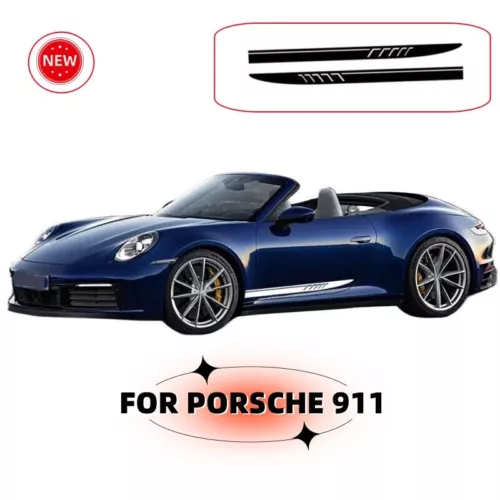 For Porsche 911 Graphic Vinyl Decal Films Side Rally Bar Door Stripe Car Sticker - Picture 4 of 8