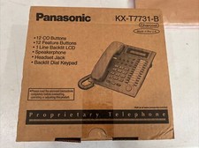 Panasonic KX-T7731 24-Button Backlit Display Phone Black New In Original Box