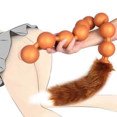 Huge 9 Ball Anal Plug Tail Anal Dilator Soft Butt Plug with Tail Anal Beads Toy | eBay Huge 9 Ball Anal Plug Tail Anal Dilator Soft Butt Plug with Tail Anal Beads Toy | eBay