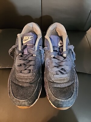 Nike Air Max 90 SE Binary Blue Womens Size 8.5 881105-401 Sneakers