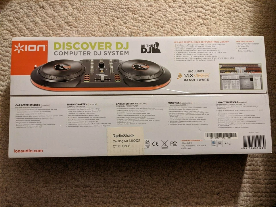 ION Discover Computer DJ USB Controller for Mac PC Mix Vibes Software System - Image 2 of 2