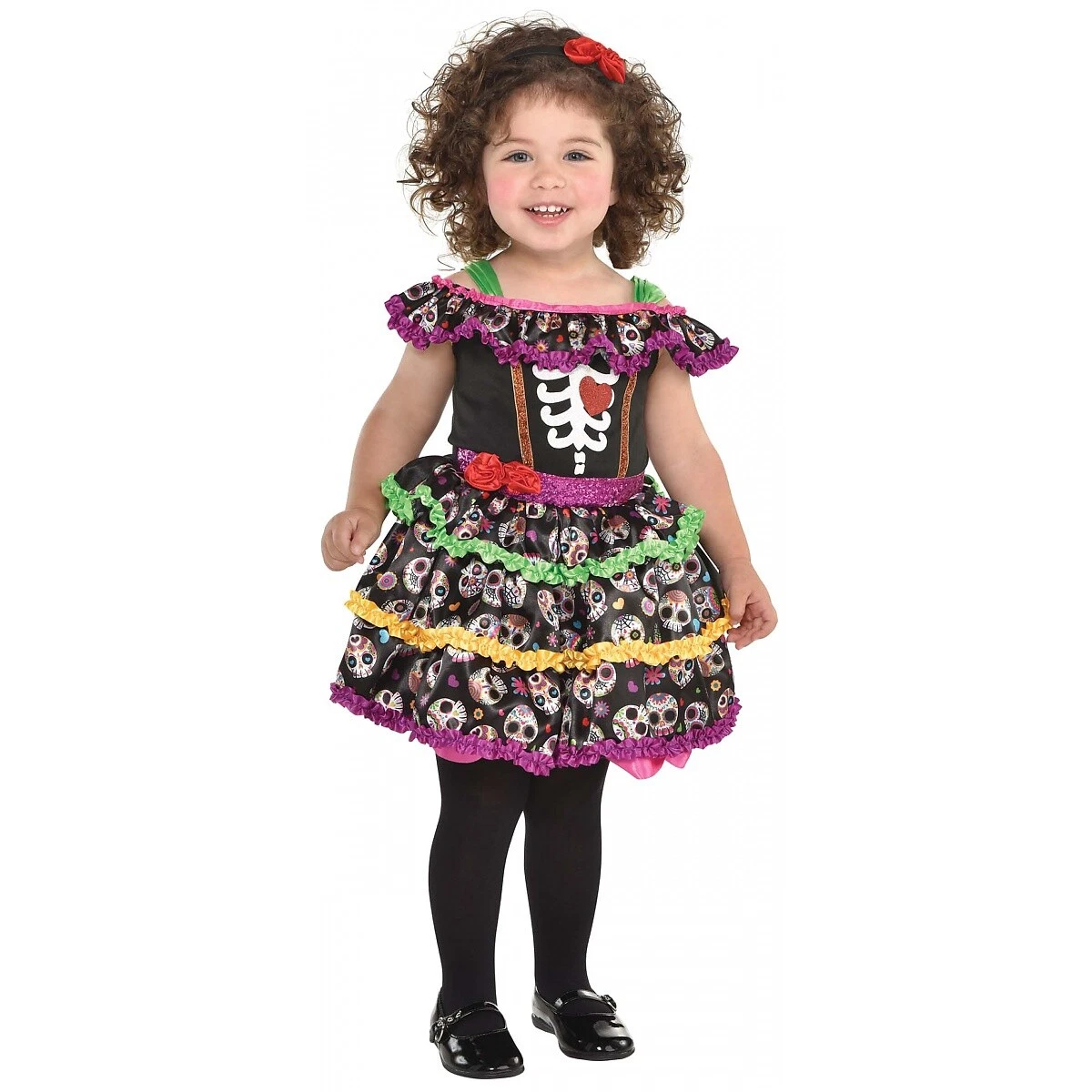 Day of the Dead Costume Baby Dia de los Muertos Sugar Skull Halloween Outfit