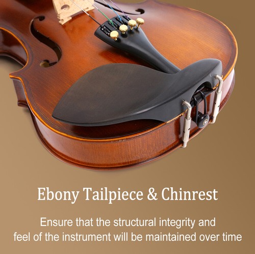 4 String Acoustic Violin Full Size 4/4 Handmade Violin For Student Beginners Kit - Picture 6 of 10