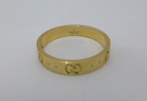 GUCCI Icon Thin Band 18K 750 Yellow Gold Size 20 (9) - Picture 3 of 7