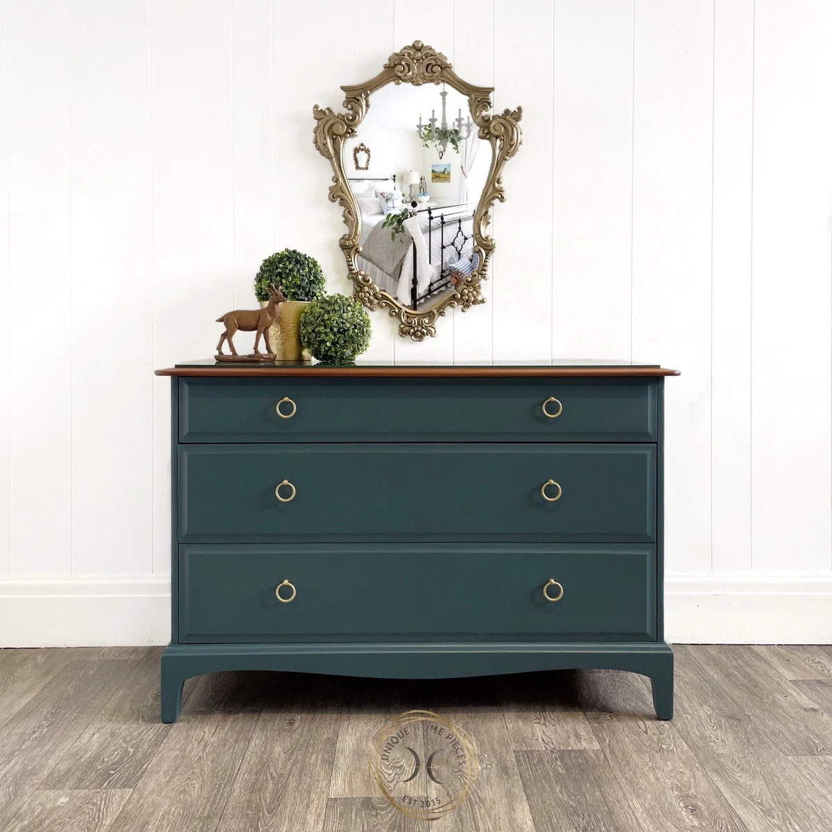 Stag Minstrel Blue 3 Drawer Chest