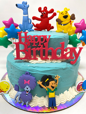 Clifford the Big Red Dog Cake Topper Set - T-Bone, Mac, Cleo, Jetta - Brand New