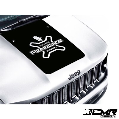 Grafik JEEP RENEGADE TRAILHAWK Motorhaube In Vinyl Aufkleber Dekoration