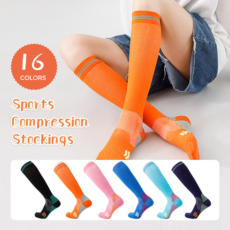 Compression Socks Leg Support Knee Shaper Stockings For Football Running Sports-image
