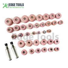 36 Pcs Sioux Valve Seat Pink Grinding Wheels & 2x Stone Holder 11/16 Drive TOOLS