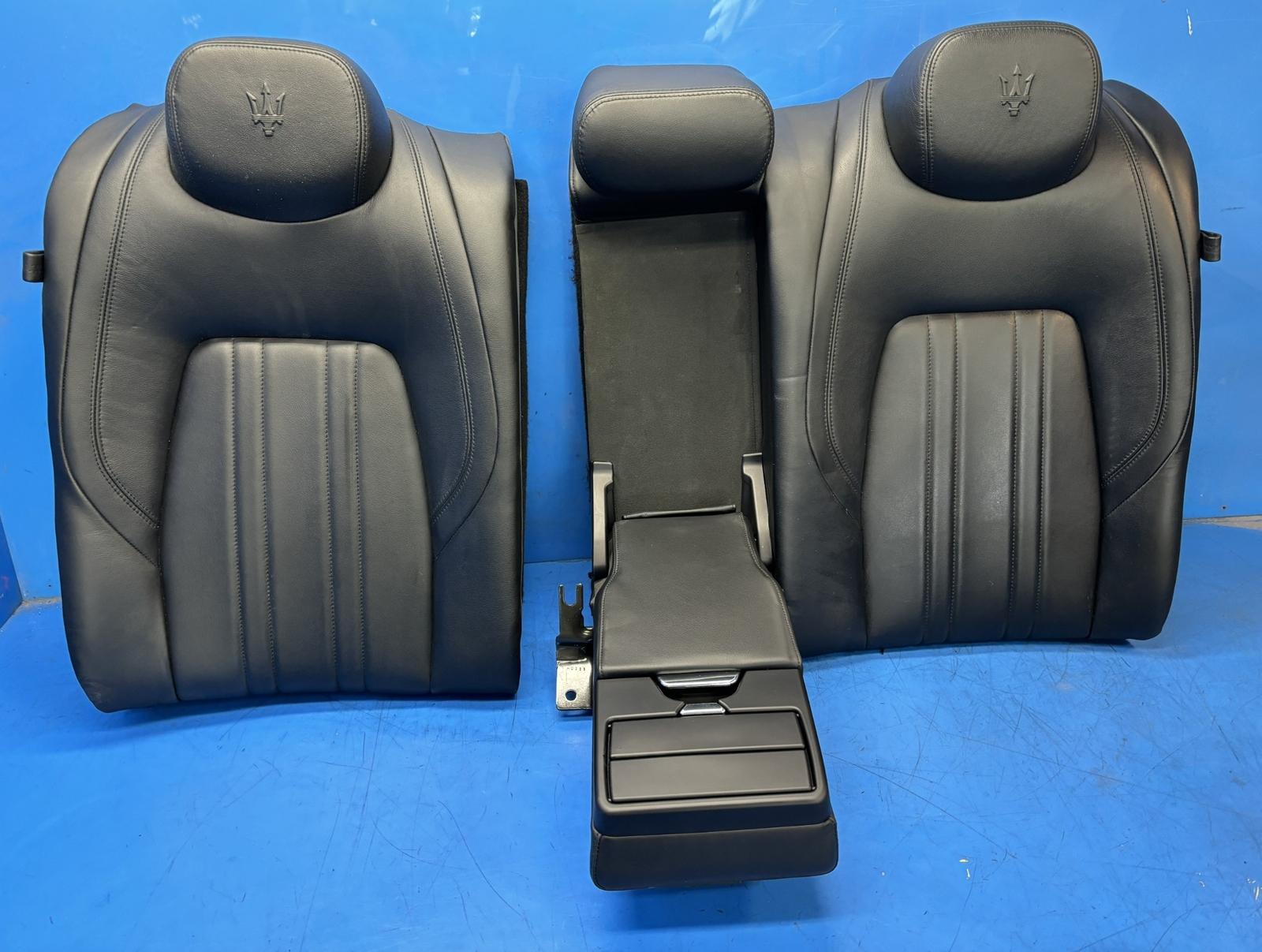 14-20 Maserati Ghibli M157 OEM rear seats back portion upper top cushion black