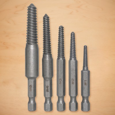 5/6 Pcs Hexagonal Handle Broken Head Screw Extractor Damaged Screw Extractor