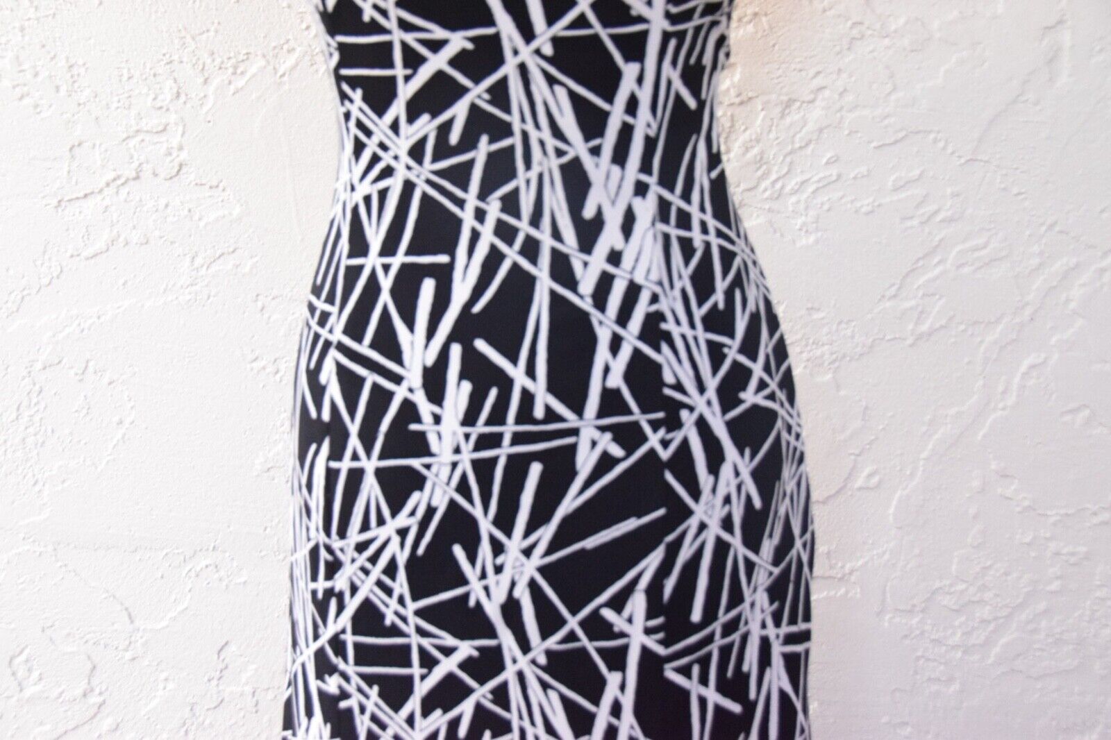 Jessica McClintock black /white long dress, size … - image 4