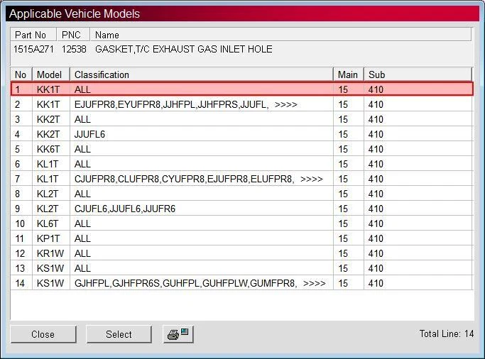 T/C Exhaust Gas Inlet Hole Gasket for Mitsubishi Pajero Sport L200 15- 1515A271 - Image 3 of 3
