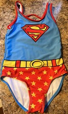 Girls Superwoman One Piece Swimsuit