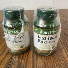 Nature  s Bounty Red Yeast Rice 600mg Lot Of 2 Expires 7/26 120 Capsules Each