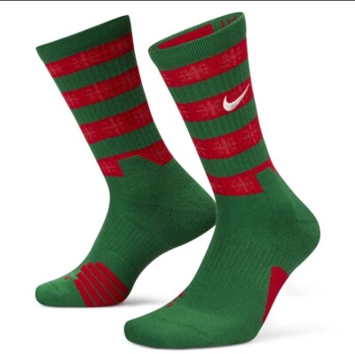 BNWT NIKE ELITE CHRISTMAS BASKETBALL CREW SOCKS