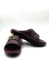 OOFOS OOahh Slide, Cabernet Lightweight Recovery US Men’s 8 Women’s 10 EU 41