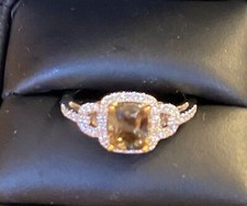 18 K Yellow & White Gold Natural Alexandrite Chrysoberyl Species & Diamond.