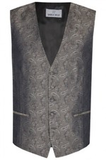 Wilvorst Vest Wedding Suit After Six Anthracite Paisley Pattern 407118 87 065