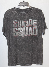 Camiseta para hombre Escuadrón Suicida manga corta mediana gris gráfica DC Comics película