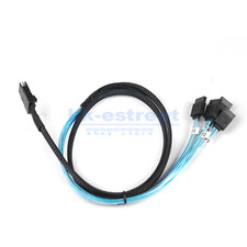Part SAS to 4-SATA Cable Breakout Internal 1meter 36Pin Adapter Mini SFF-8087
