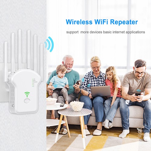 300Mbps/1200Mbps WiFi Extender Dual-Band 2,4G 5G für Zuhause (EU Weiß 300Mbps) - Afbeelding 9 van 9