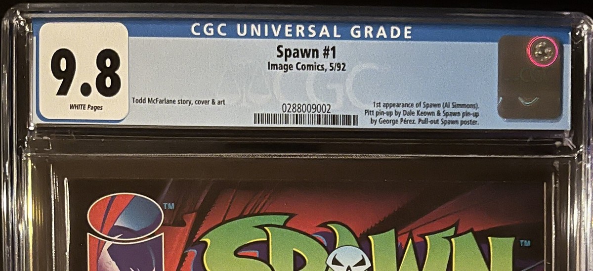 SPAWN #1 CGC 9.8 WHITE Pgs Image Comics MAY 1992 1st AL SIMMONS