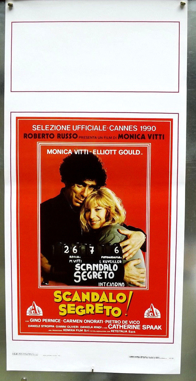 Locandina originale film Scandalo segreto (1990) - Regia di Monica Vitti