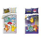 Pokemon Bettwäsche 140x200 cm Set Decke Kissen 2 tlg Bettbezug Kinder Garnitur