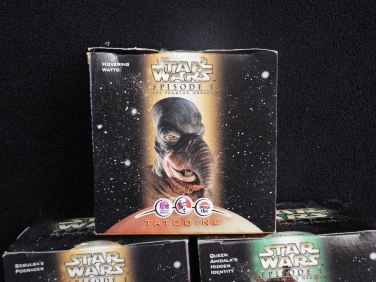3 Vintage Star Wars Episode 1 Taco Bell KFC Pizza hut TOY 1999 | eBay