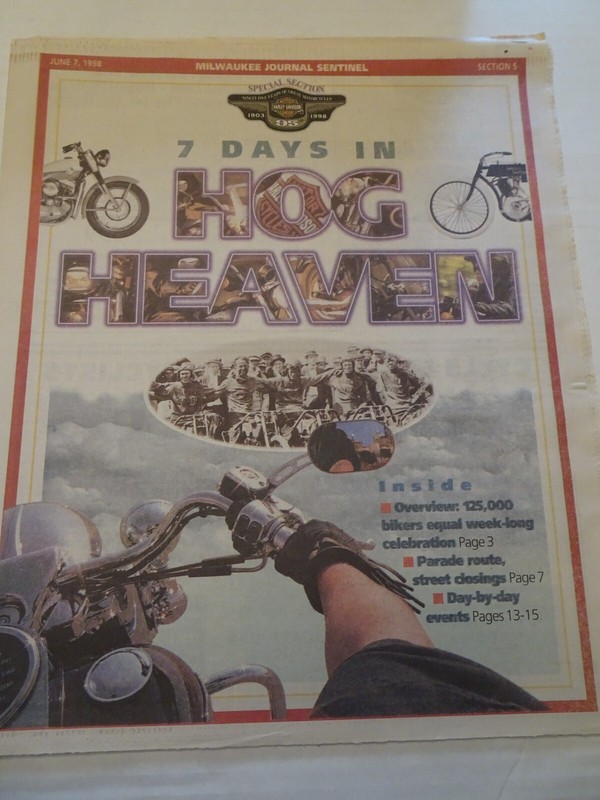 Milwaukee Journal Sentinel - June 7, 1998 - 7 Days in Hog Heaven - Special Secti