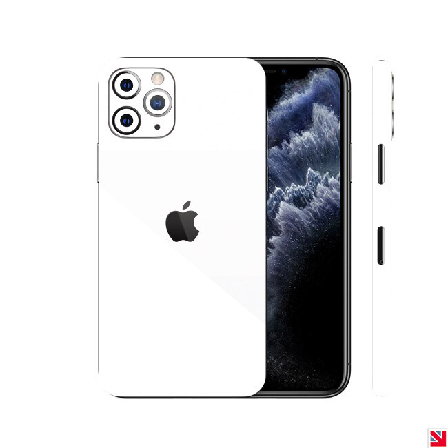 WHITE Gloss iPhone 11 Pro Skin Decal Vinyl Sticker Wrap UK