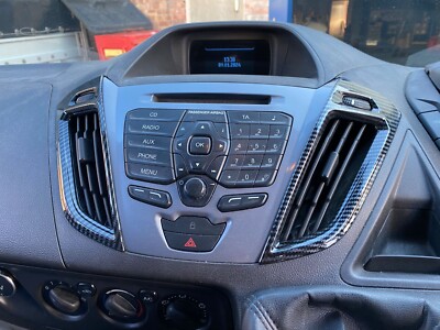 Carbon Look Lüftungsblenden für Ford Transit Custom, Campervan, Tourneo 2016-2020