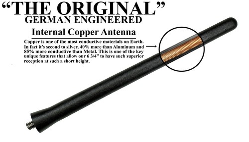 SHORT 6 3/4" ROOF ANTENNA MAST - FITS: 2011-2020 Mini Cooper Countryman - Foto 2 di 10
