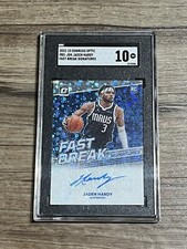 2022-23 Donruss Optic Jaden Hardy Fast Break Signatures Rookie Auto SGC 10