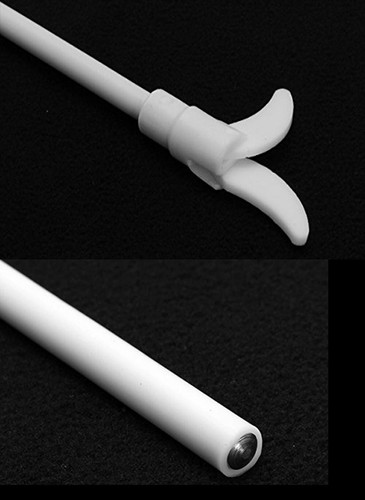 300 mm PTFE Mischer Rührwelle mit klappbarem Schaufelblatt (Breite 63 mm) Rührstab - Bild 7 von 7