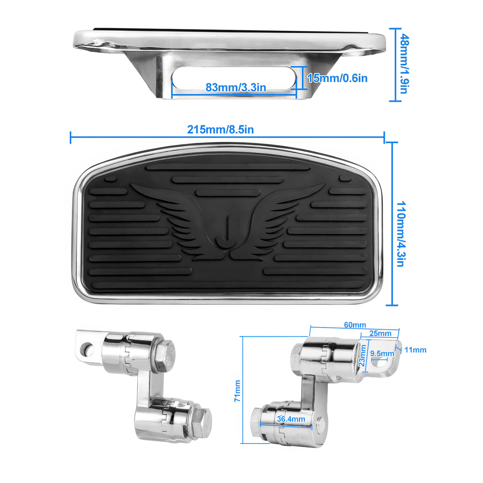 Adjustable Front Foot Peg Floorboard Footrest For Harley Sportster XL 883 1200